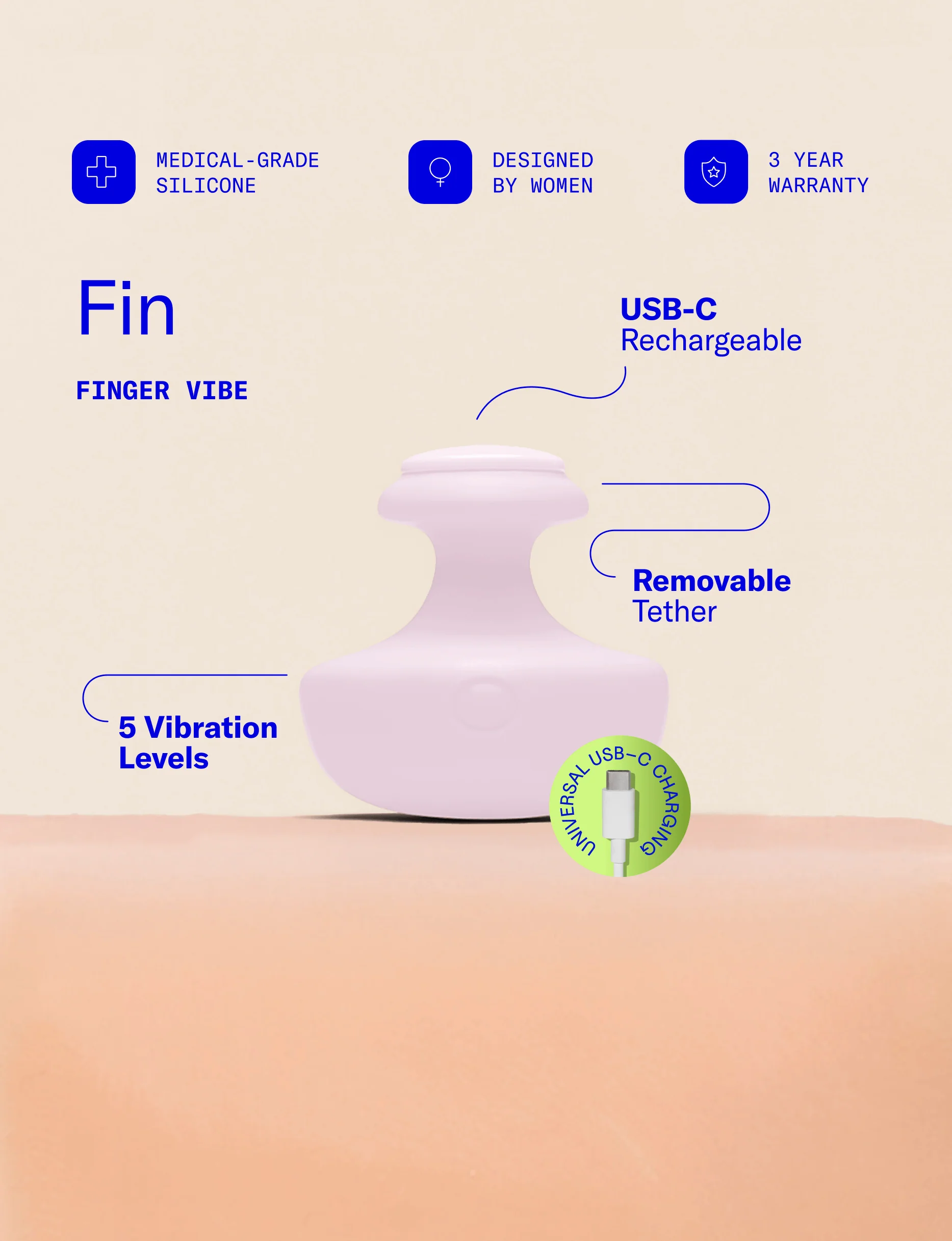 Dame x OrgasmicBirth® Fin PleasureVibe