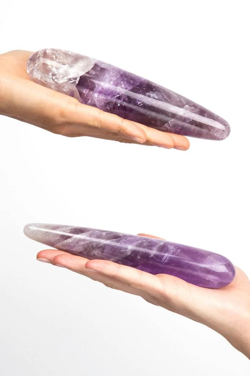 Amethyst Crystal Dildo