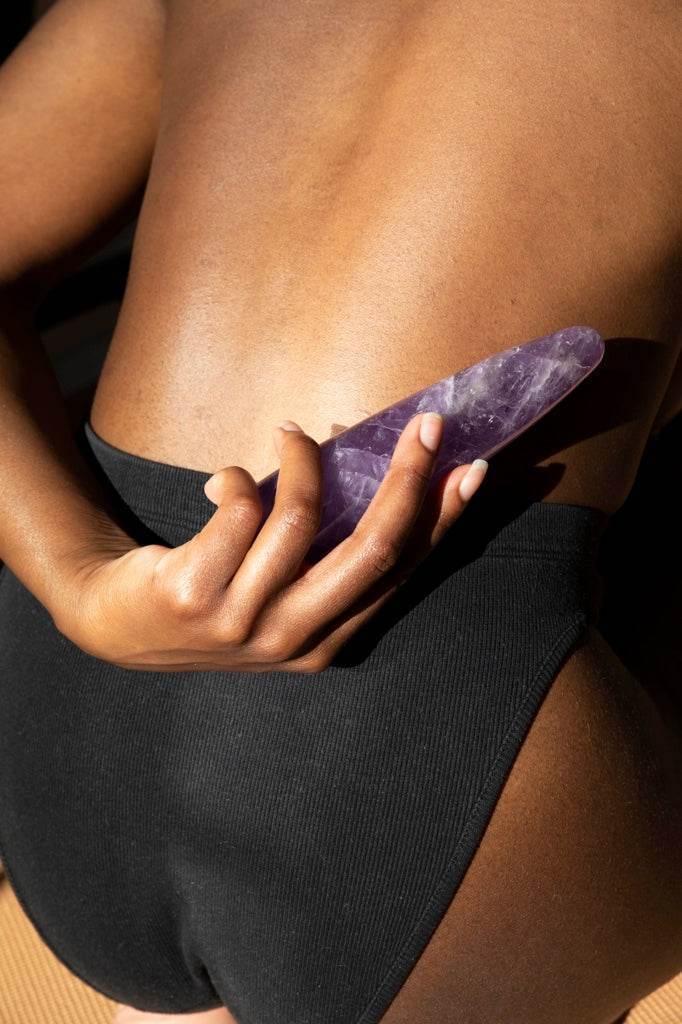 Amethyst Crystal Dildo