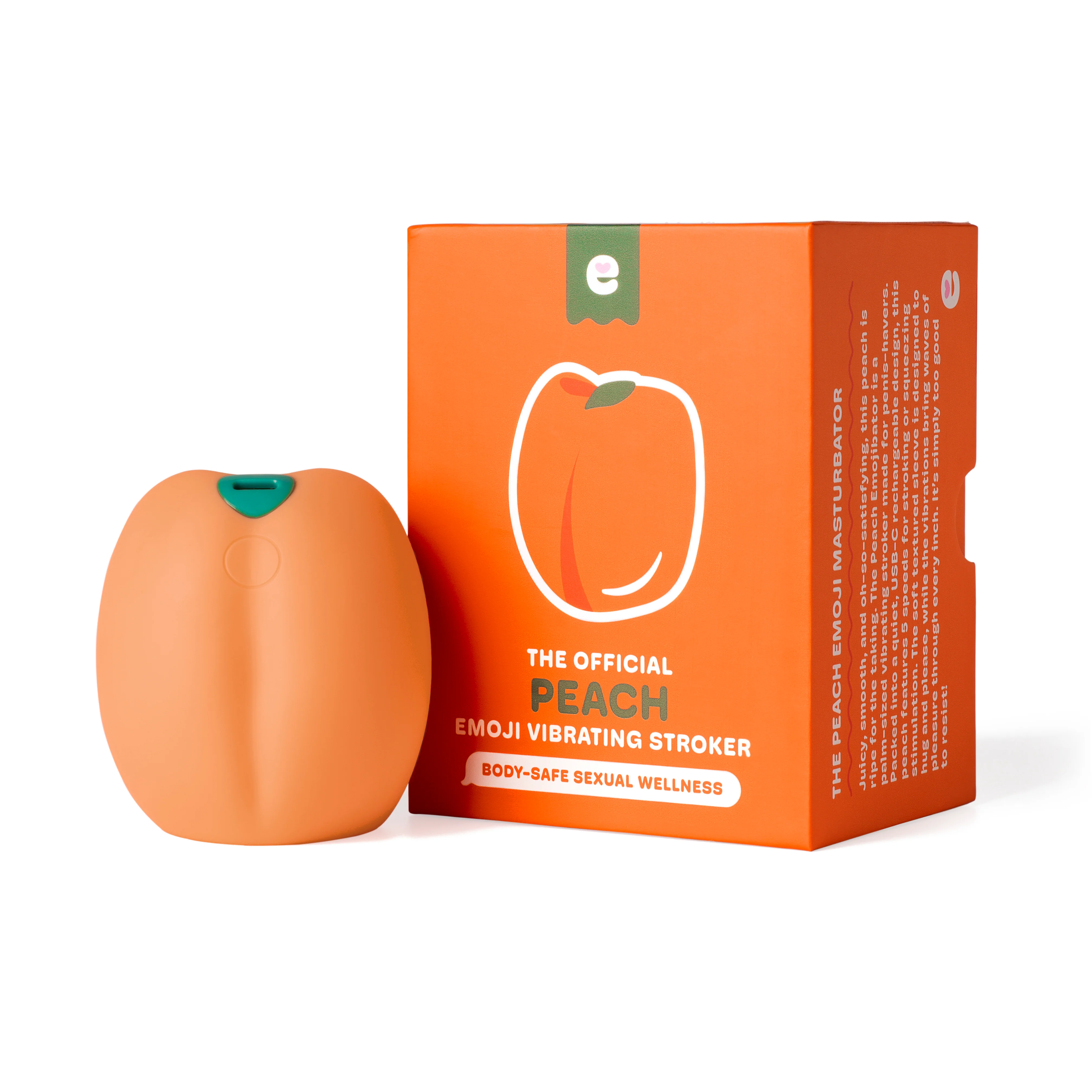 Peach Emojibator Vibrating Stroker 8 Peach Emojibator Vibrating Stroker
